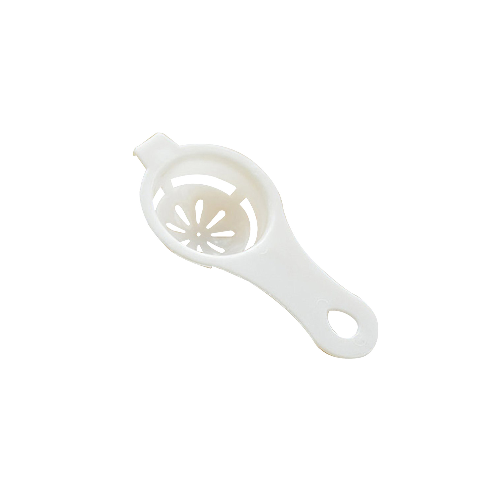 Séparateur de blanc et jaune d'œuf en plastique blanc