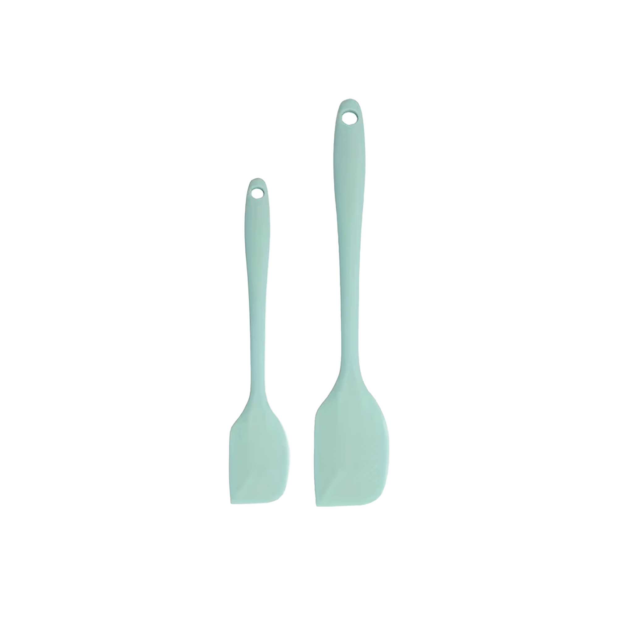 Lot de deux spatules vertes pastel pour la pâtisserie